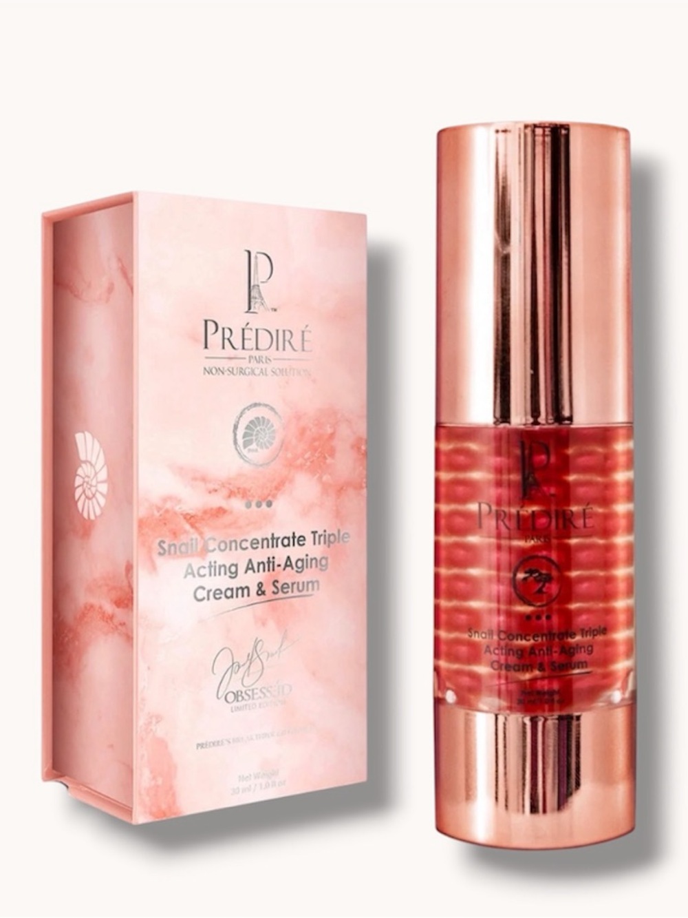 Prédiré Paris Snail Concentrate Triple Acting Anti-Aging Cream & Serum Sealed